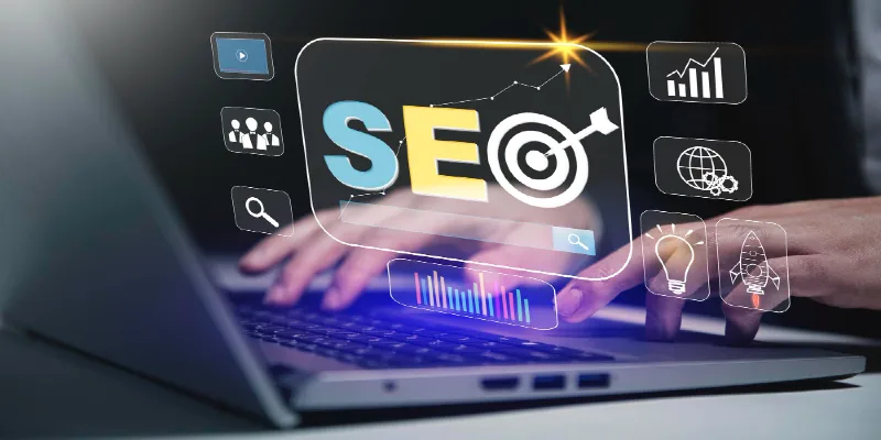 Seo search engine optimisation digital marketing business technology concept